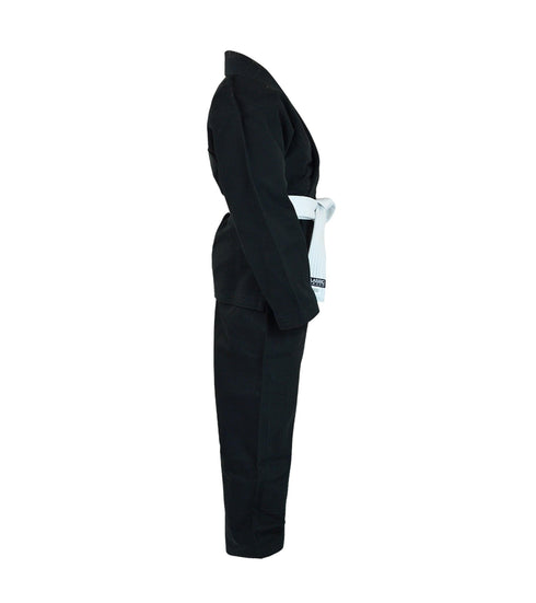 Combat Corner Kids Classic Kimono - Black W/ FREE WHITE BELT - MMA Fightland